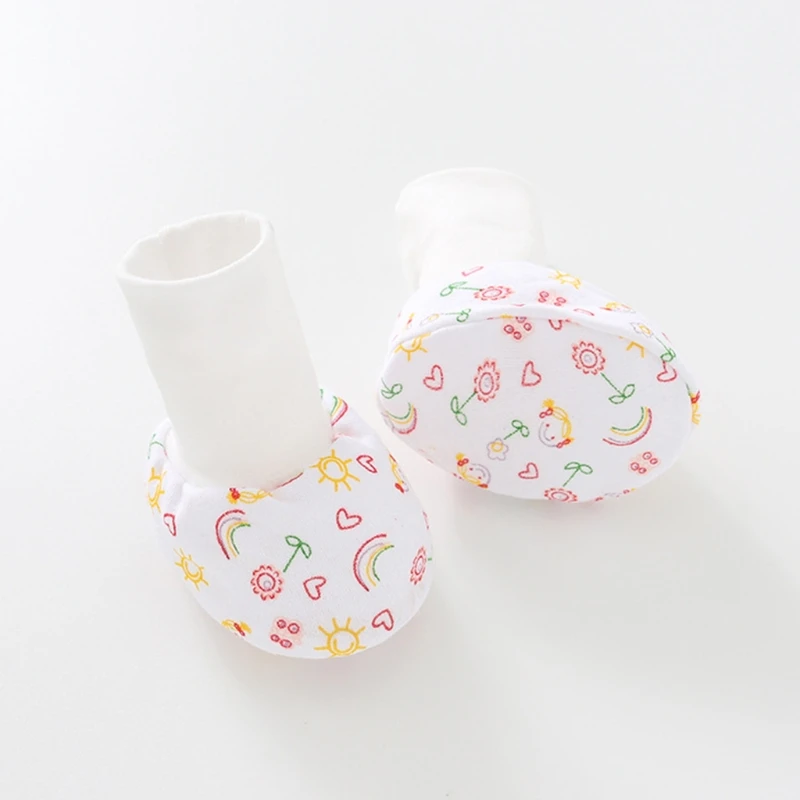 

Baby Cartoon Anti-scratch Gloves Hat Foot Cover Set Handguard Cotton Mittens Beanie Cap Socks Kit for Infant Newborn Headwear Ni