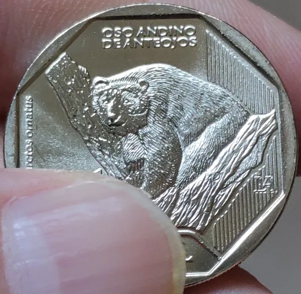 25 мм Перу, настоящая монета, оригинальная коллекция