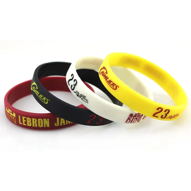 1 шт. LeBron James спортивный силиконовый резиновый браслет наручный баскетбольная