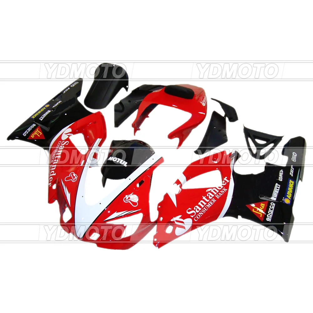 

Fairings Bodywork Kit 100% Fitment ABS Injection Mold Fairing Kit Fit For Yamaha YZF R1 98 99 YZF-R1 1998 1999 Santander Red