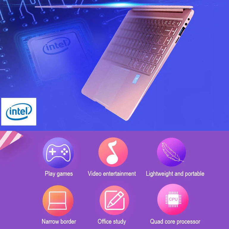 Ноутбук 14 0 дюймов HD экран 1080P Intel Celeron N4100 ОЗУ 8 Гб|Клавиатуры| |