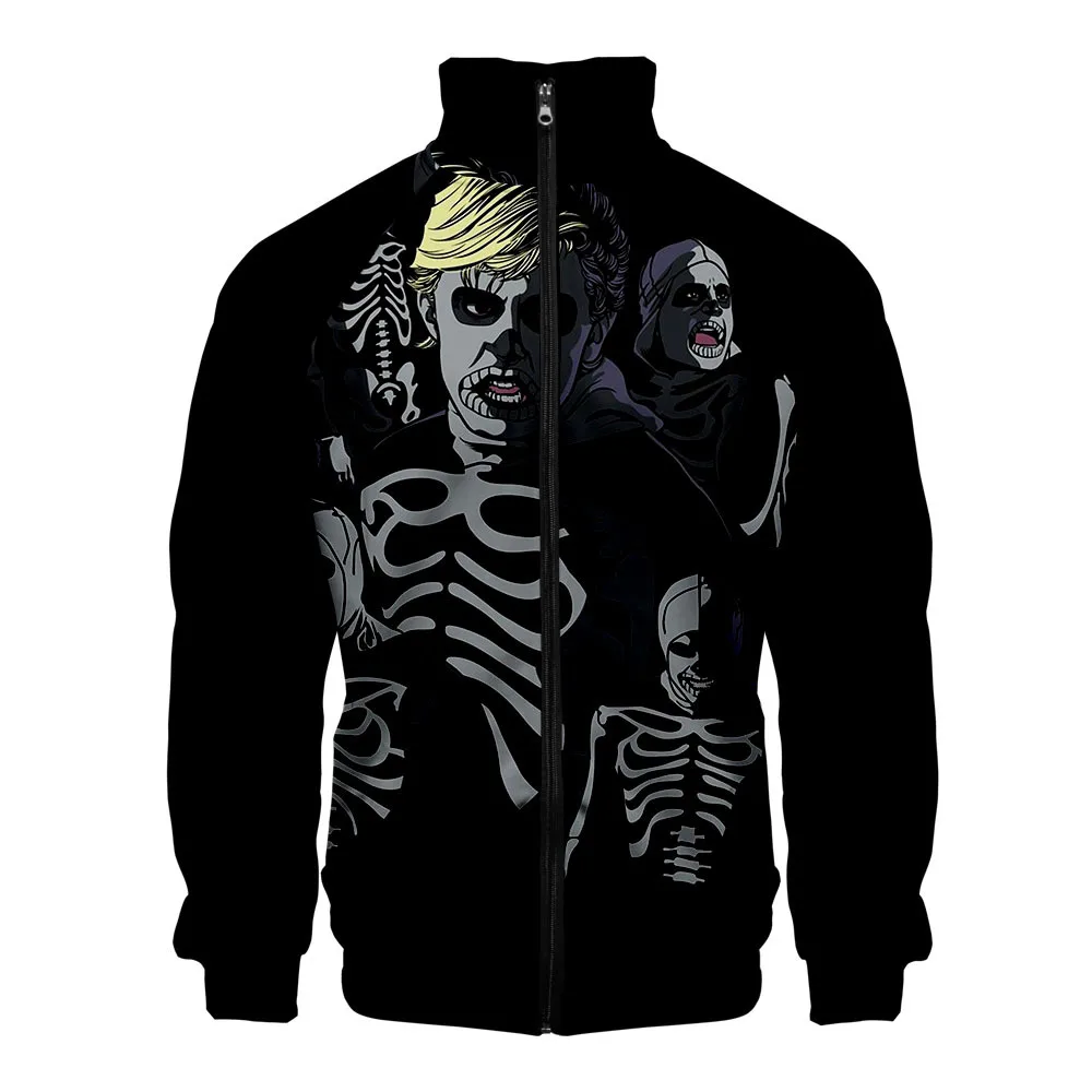 

Cobra Kai 2020 Bomber Jacket Men Snake 3D Print Zipper Retro Coat SpringHarajuku Long Sleeve Plus Size Short Biker Jackets