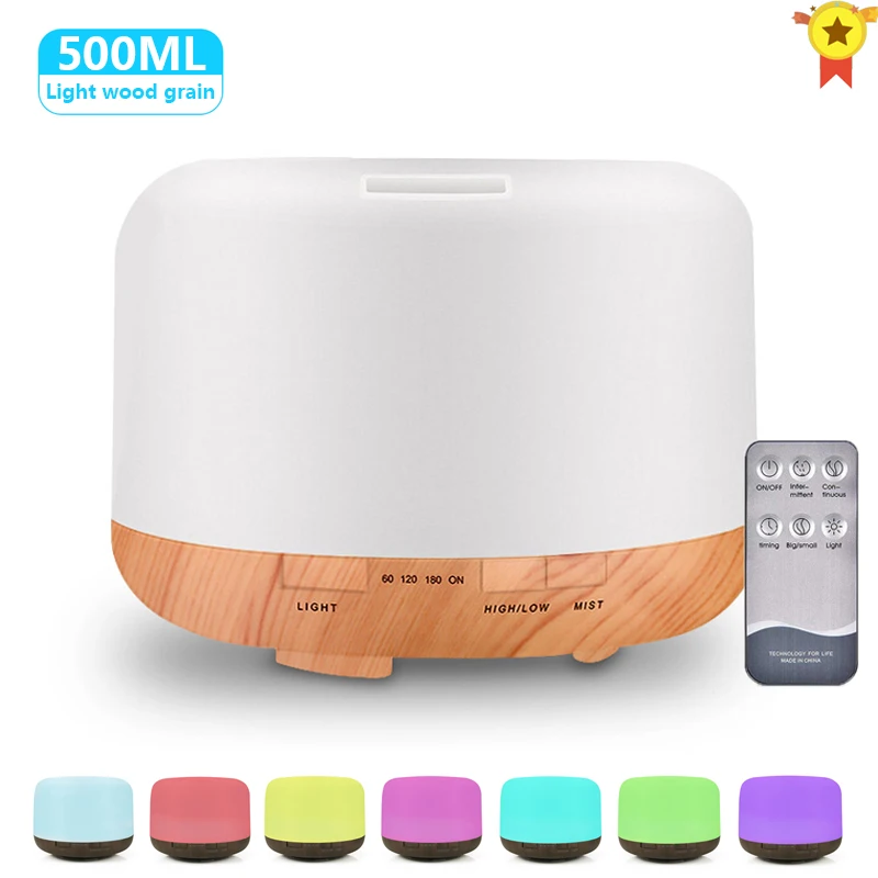 

Electric Aroma Diffuser Air Humidifier 500ML Ultrasonic Cool Mist Maker Fogger LED Lamp home Essential Oil Aroma Diffuser