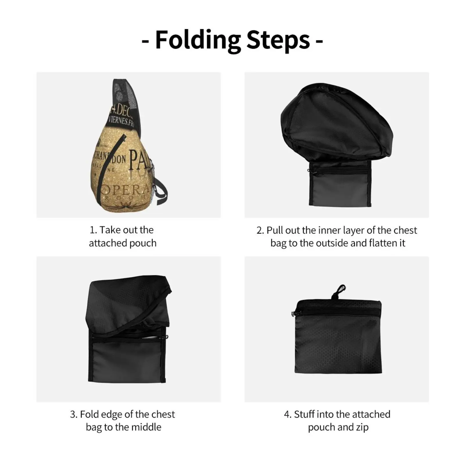 

Moet & Chandon Climb Chest Bag, Unisex Backpack, Essential for Outdoor Sports Travel and School