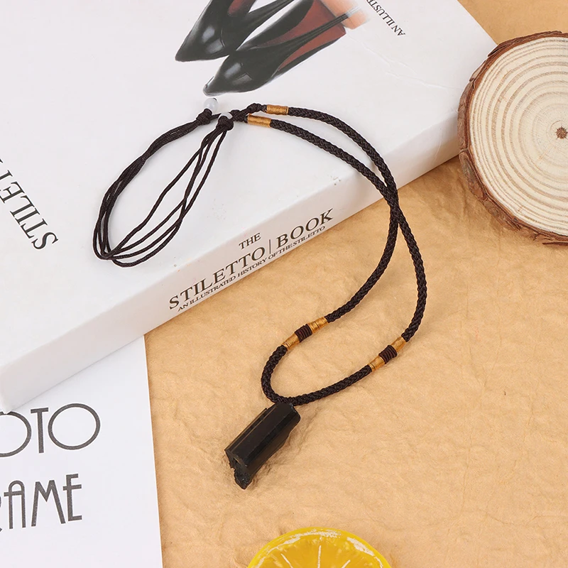 

Ожерелье из натурального черного турмалина, подвеска из черного турмалина, оригинальный образец руды камня, модные ювелирные аксессуары