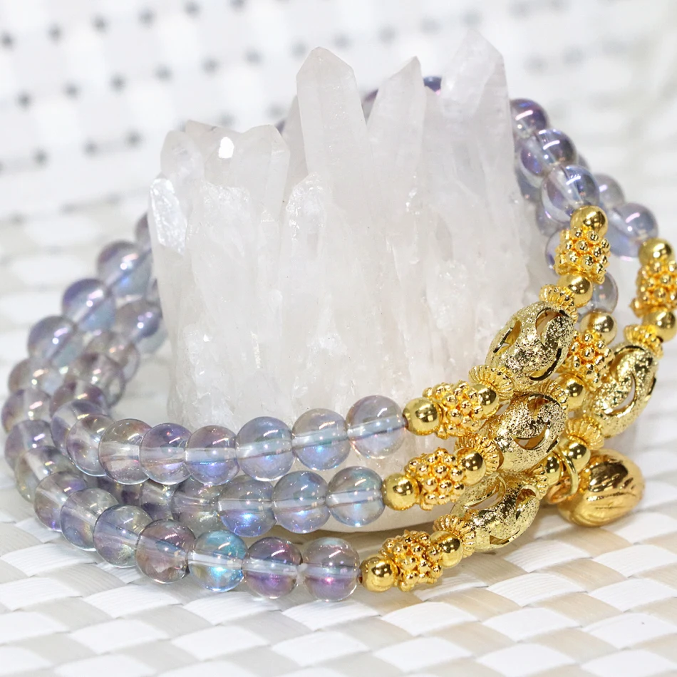 10 style multicolor electroplate crystal multilayer bracelets bangle for 6mm round beads fashion women pendant diy jewelry B2244 | Украшения