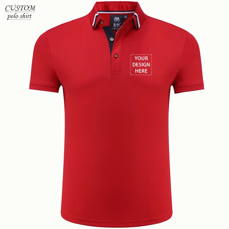 

Custom embroidery polo shirt company logo embroidery short sleeve polo shirt/designyour own polo gift embroidery