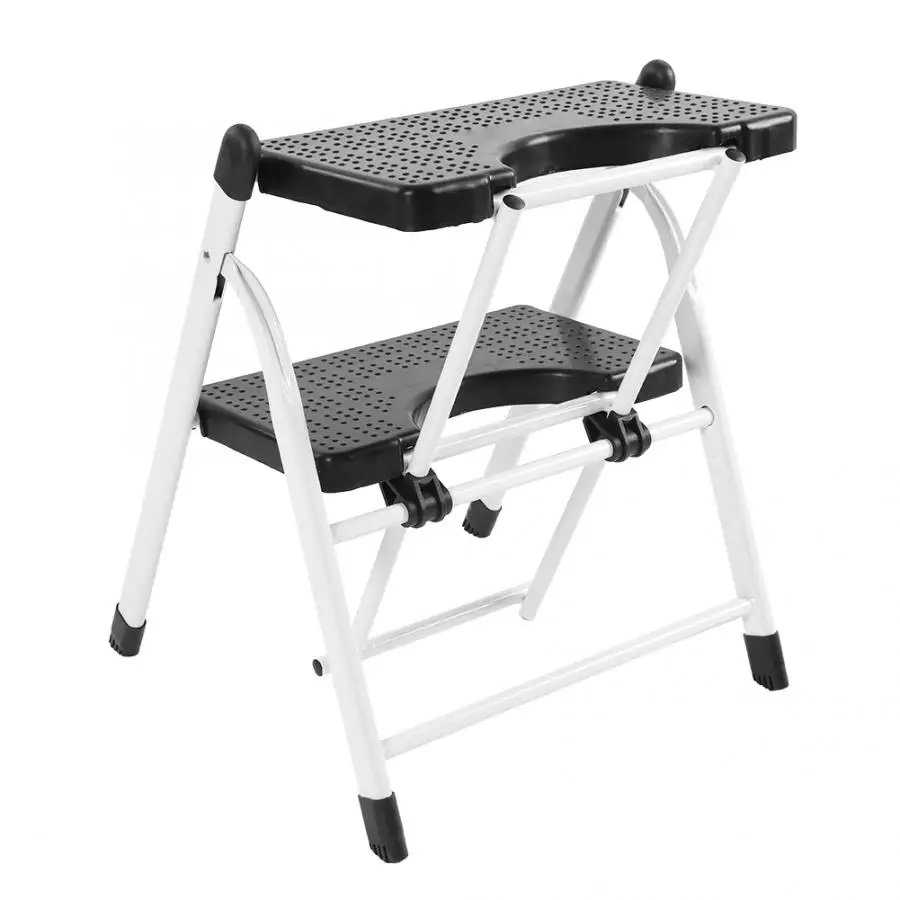2 шаг Heavy Duty складная лестница мини стул с Нескользящие ребристые шаги 120 кг