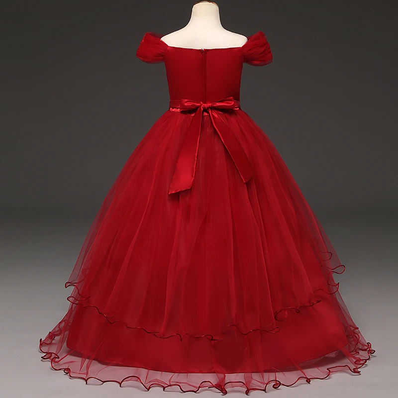 

Летнее платье для девочек; Кружевное платье принцессы; Платье-пачка вечерние свадебное платье костюм для детей платья для девочек, одежда д...