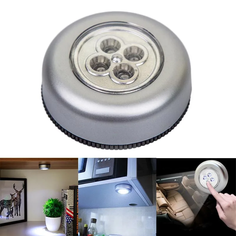 4 светодиодный энергосберегающий ночной Креативный дизайн круглая лампа