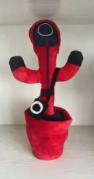 Squid Game Dancing Cactus Toys 120 Songs Electron Plush Toy Twisting Luminous Recording Learning To Speak Bled Stark | Игрушки и хобби