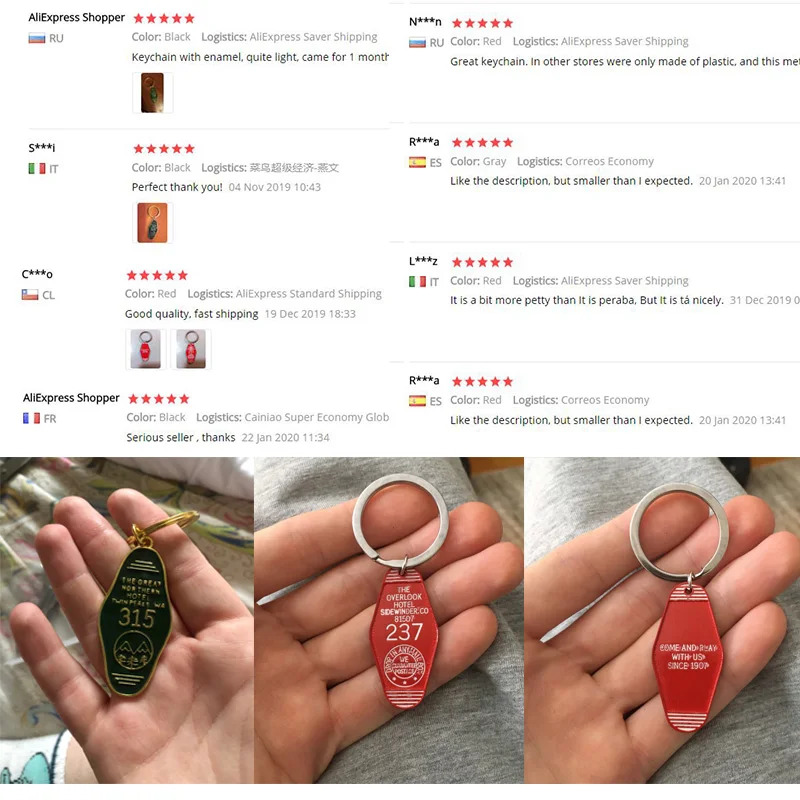 

SG Twin Peaks The Great Northern Hotel Room 315 Keychain Gold Letter Logo Key Chain Green Enamel Metal Keyring Women men jewelry