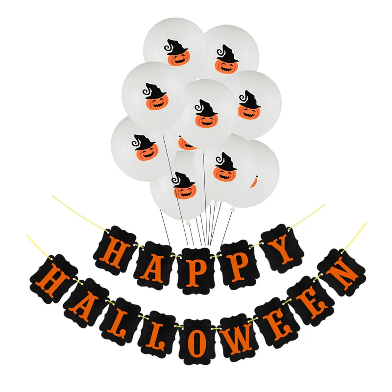 Воздушные шары на Хэллоуин Висячие баннеры гирлянда тыква/Летучая