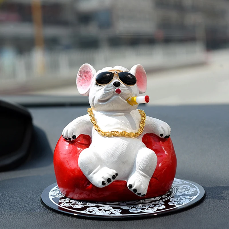 

Auto Bulldog Domineering Console Dashboard Ornament Animal Ornament Sofa Dog Car Interior Supplies Accessories Car Decoration