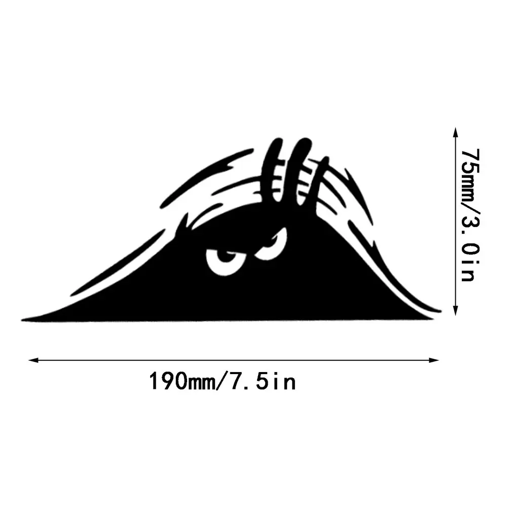 

newFunny Peeking Monster Car Body Styling Sticker Removable Waterproof Sticker Truck Lighting Car Styling Exterior Accessories
