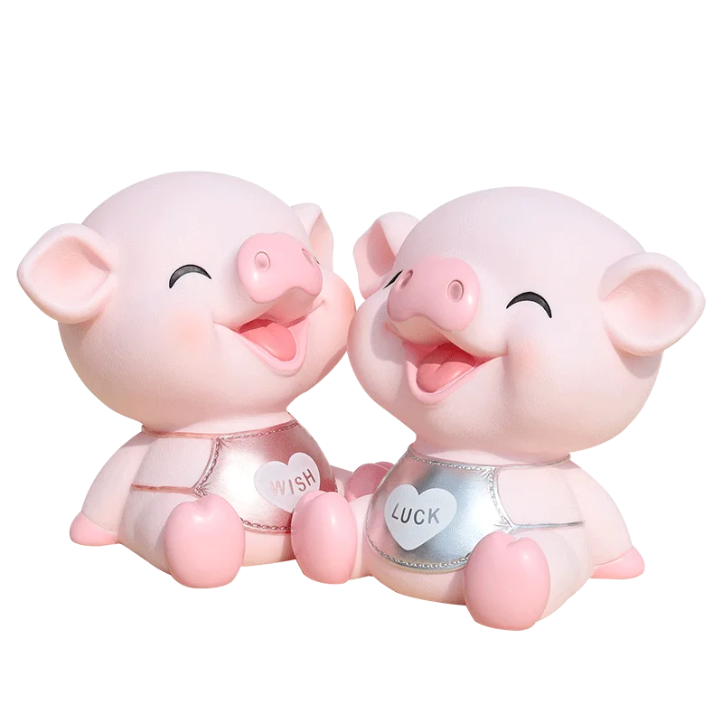 Мультяшная свинка копилка большая Милая монета Детская для денег креативное