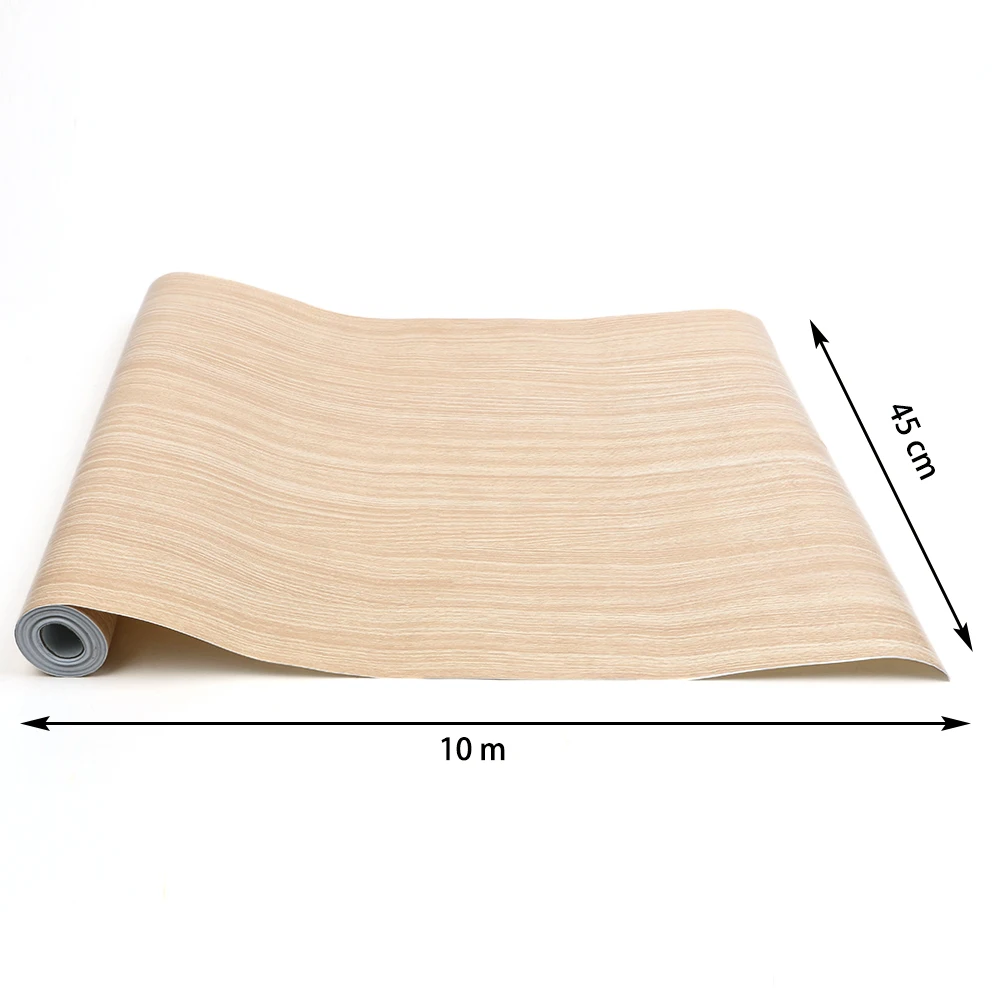 ПВХ клейкая виниловая деревянная настенная бумага для дверей шкафа кухни