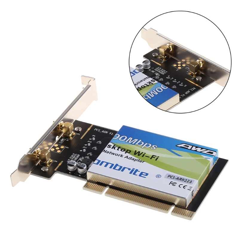 AR9223 PCI 300M 802.11b/G/n беспроводная Wi-Fi карта для настольного ноутбука 6 дБ антенна |