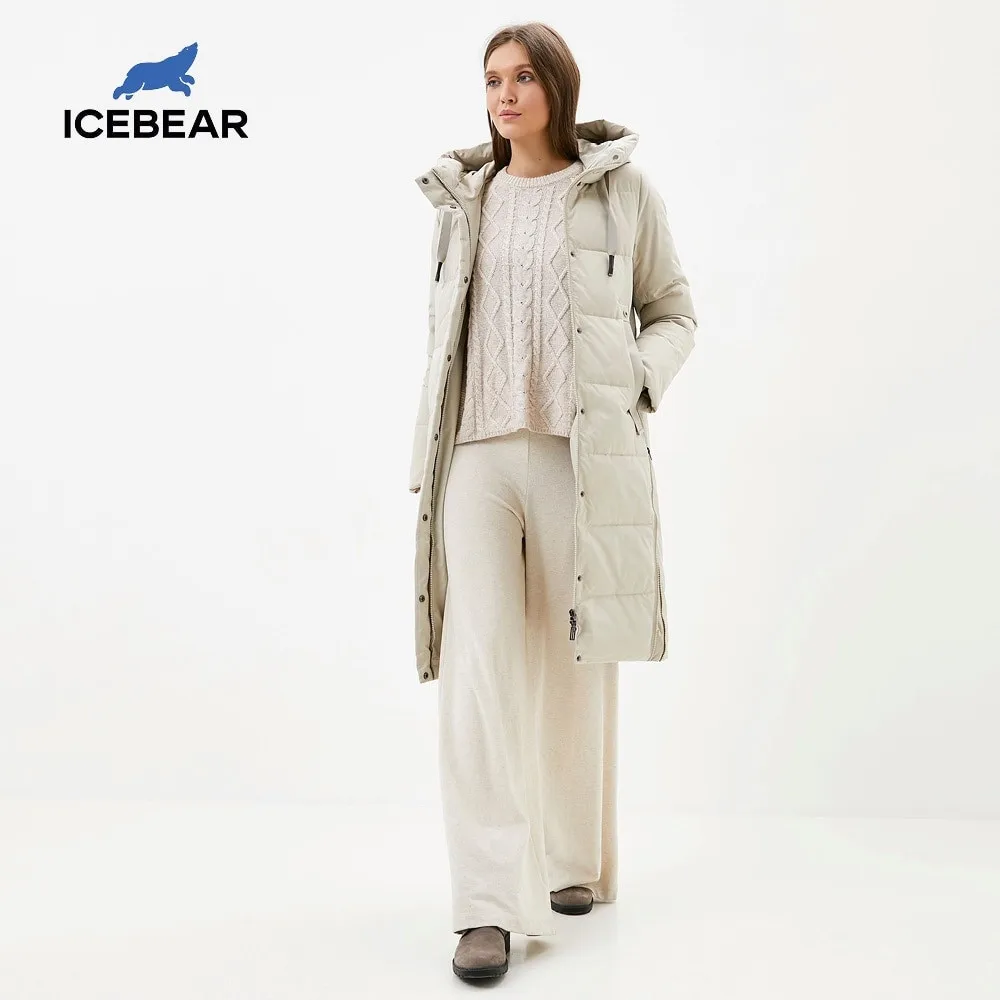 Icebear 2020 зимнее длинное пальто женское классическое высококачественное хлопковое