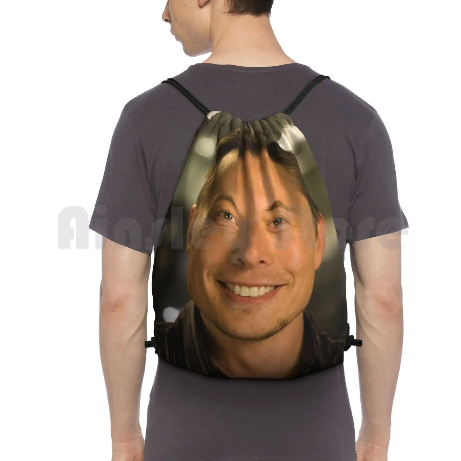 Elon Musk Backpack Drawstring Bags Gym Bag Waterproof Elon Musk Elon Musk Spacex Tesla