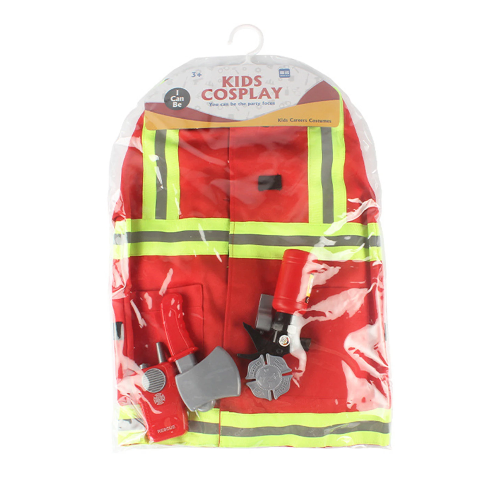 

Indoor Cosplay Kids Firefighter Uniform Children Sam Fireman Role Work Clothing Suit Boy Girl Performance Party Costumes