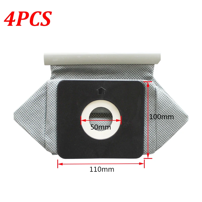 4 шт. мешки для пылесоса Philips/Electrolux/Haier/LG 11 х10 см vacuum cleaner bag 11x10cm vacuum bagscleaner