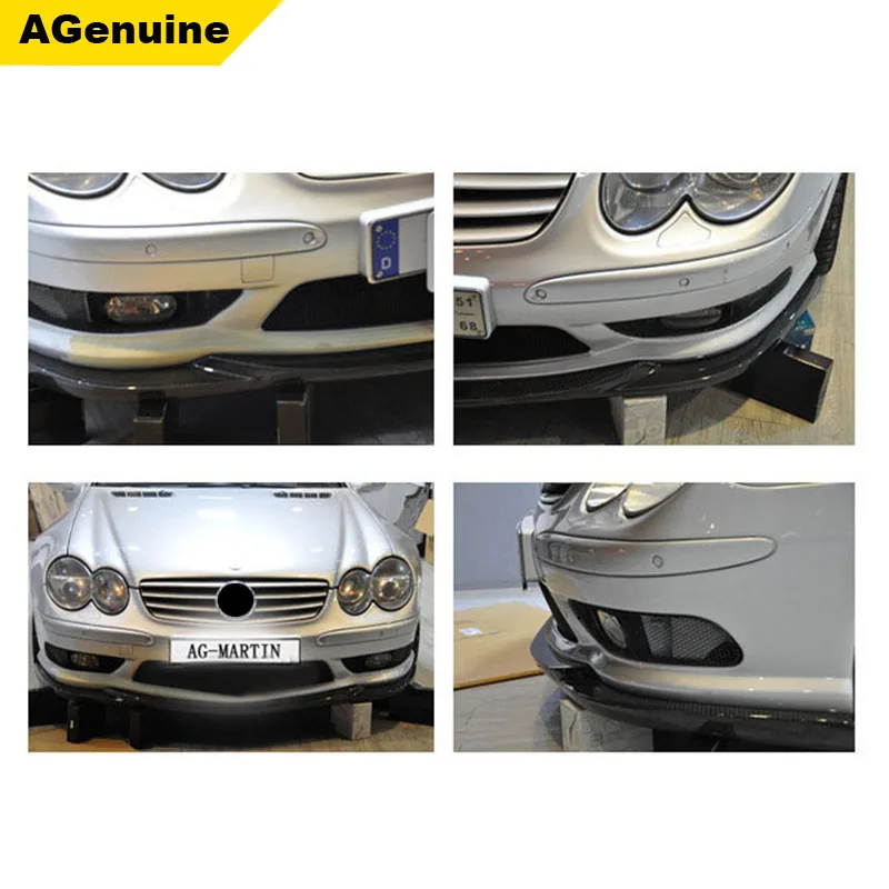 Carbon fiber front lip spoiler auto front lip cover car front bumper lip for Mercedes-Benz SL Class R230