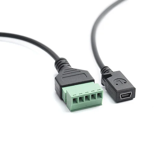USB 2 0 мама B Micro usb mini Type-C папа к 5-контактному винтовой Соединитель с защитной