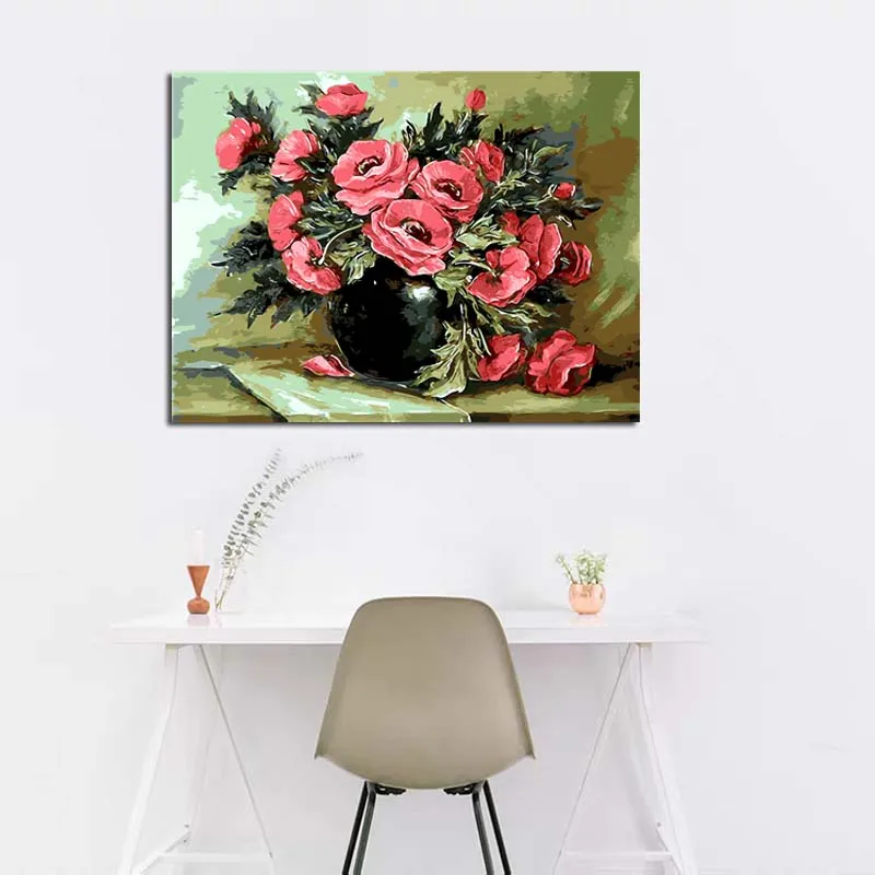 Картина маленькая девочка Ангел DIY масляная цифровая живопись по номерам на