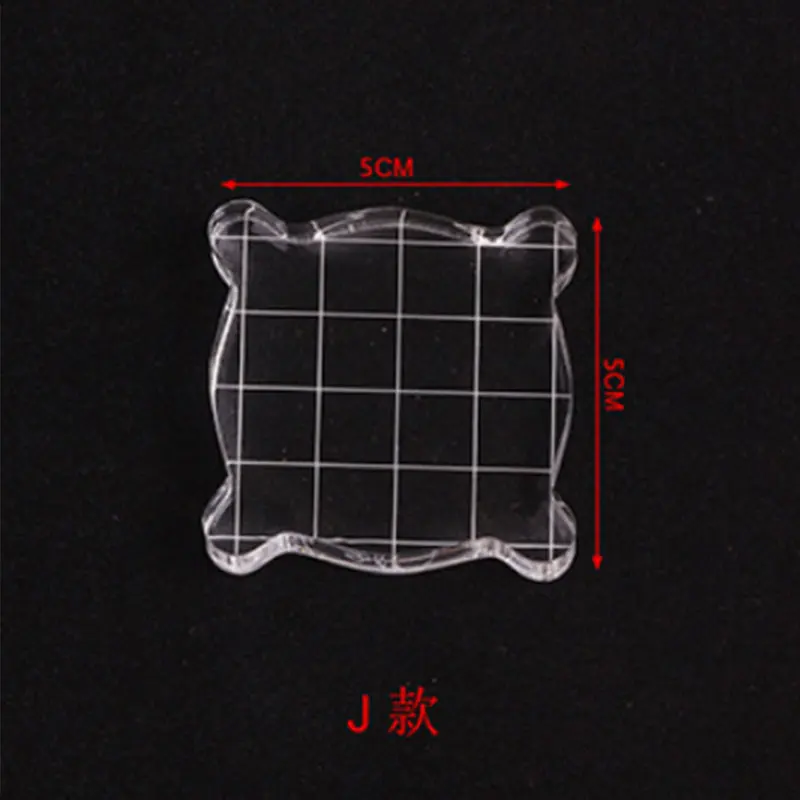 Многоразмерный акриловый прозрачный штамп резиновый лист блок|Штампики| |