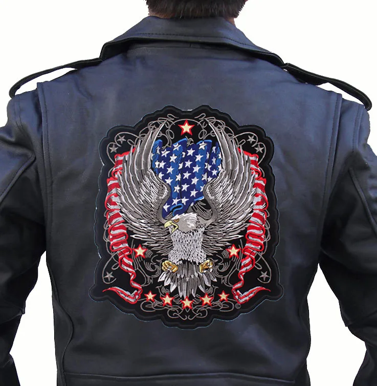 Патчи Prajna с вышивкой Орлиная лапа в стиле панк для езды на мотоцикле|Заплатки| |