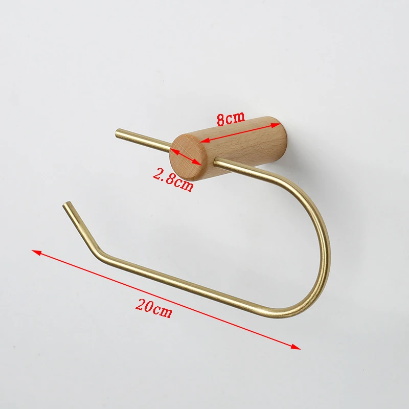 bathroom toilet paper holder wall mount tissue roll hanger bathroom accessories wall paper porta papel higienico wood copper free global shipping