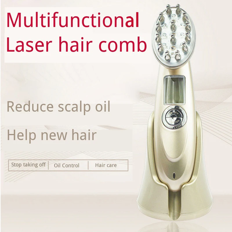 Фотонный лазерный Массажер для волос со светодиодной подсветкой|Компенсация| |