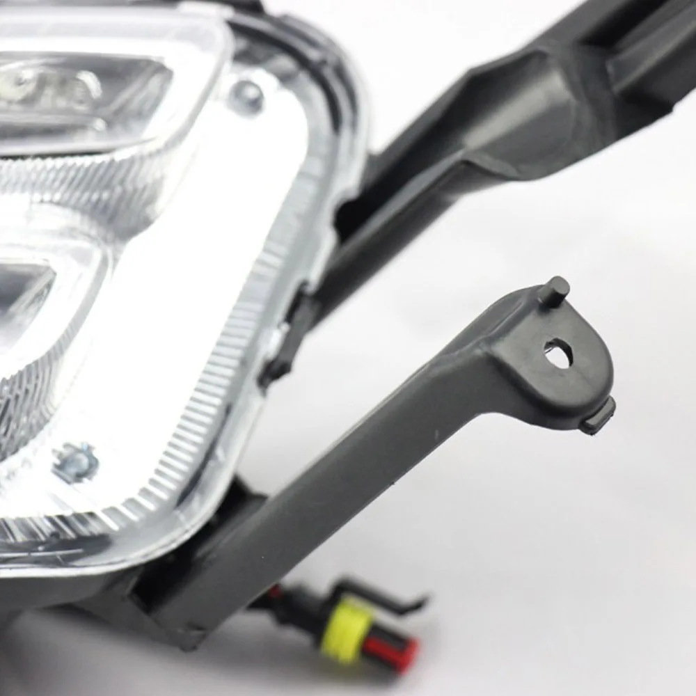 Car Flashing LED DRL For Kia Optima K5 2013 2014 2015 Fog lamp Cover Daytime Running Lights with turn yellow signal | Автомобили и