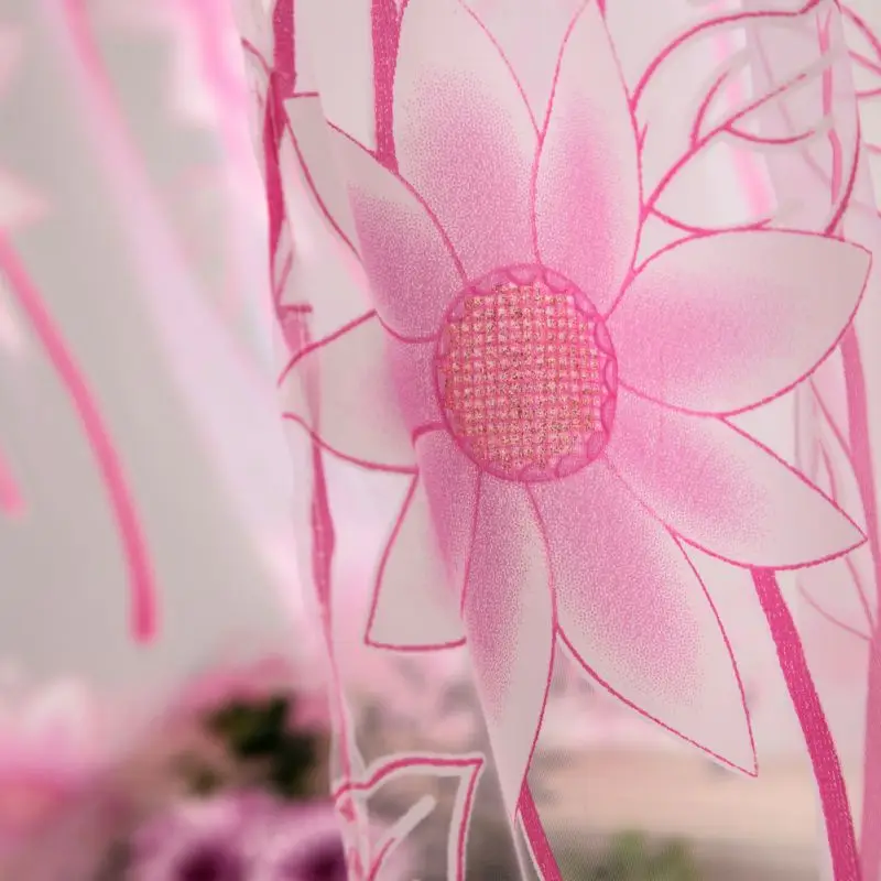 Напечатанные занавески на окна Z балконные выгорание кухонный продукт тюль