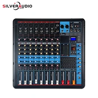 gax 880 professional 8 channel mixing console with 600w2 power amplifier audio mixer suitable for stage party recording studio