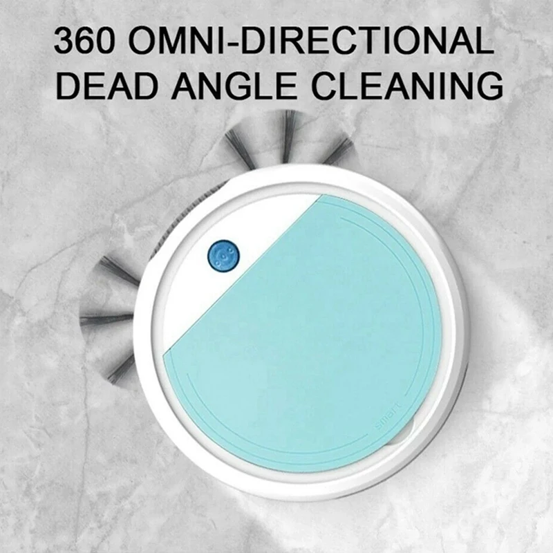 

2 Set Rechargeable Smart Vacuum Cleaners Robot 4 in 1 3200Pa USB Auto Smart Sweeping White + Green & White + Purple