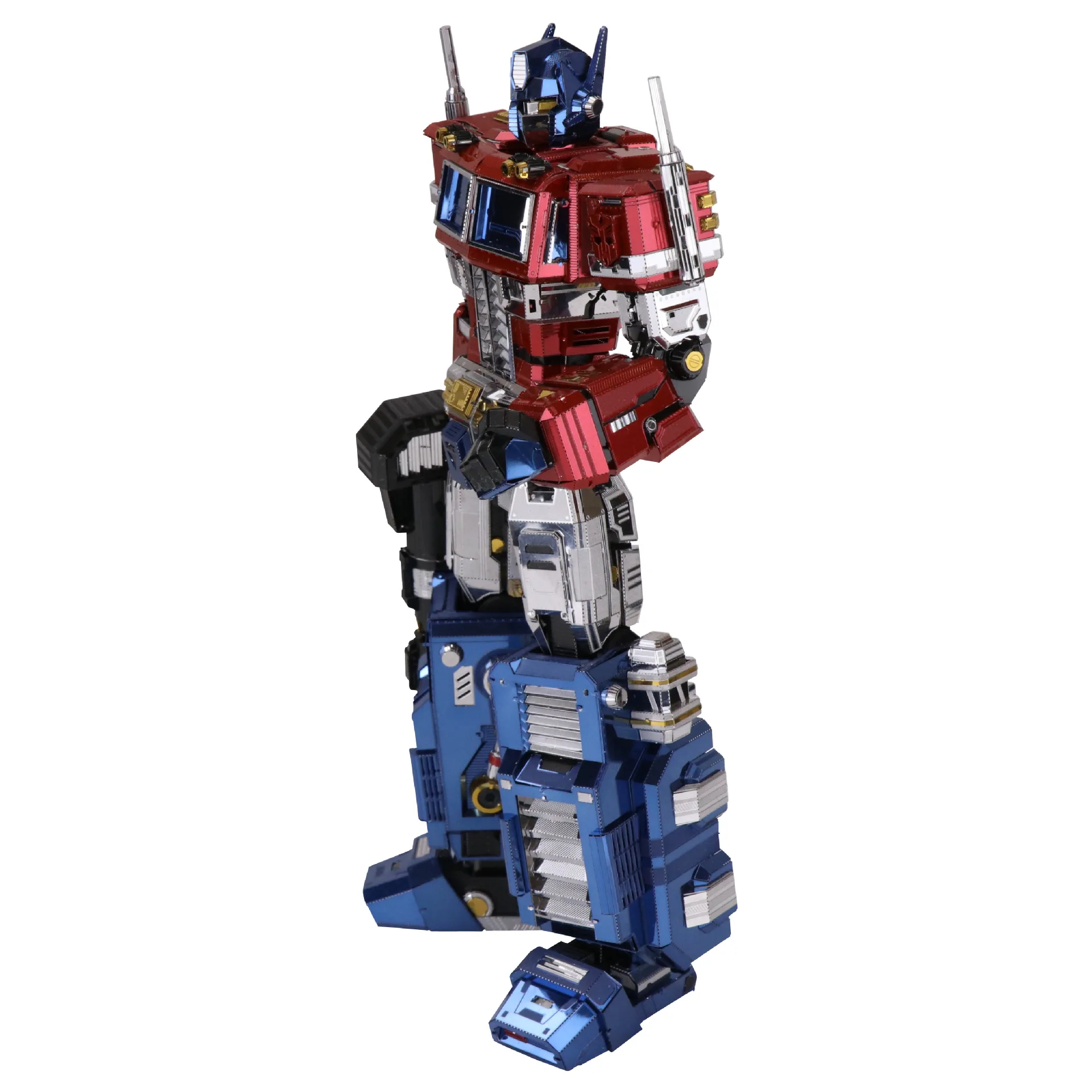 MU Art модель 3D металлическая головоломка G1 красная робота DIY лазерная резка