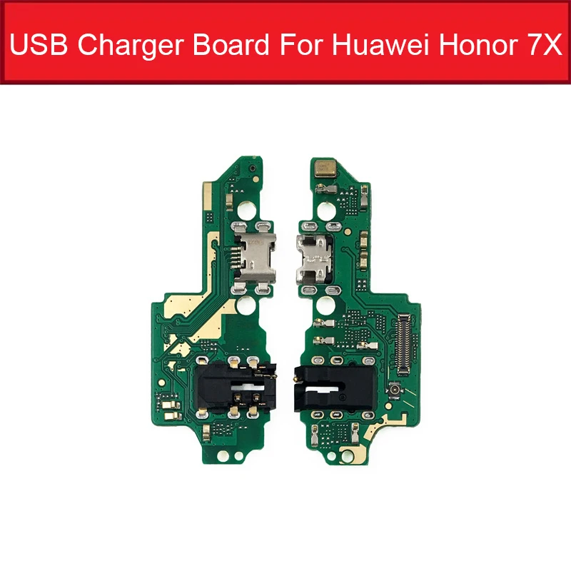 For Honor 7X Зарядное устройство USB порт док-станция для huawei Honor 7A/7A Pro AUM-L29/7C AUM-L41/Honor 7X зарядный разъем плата запасные части - Цвет: For Honor 7X