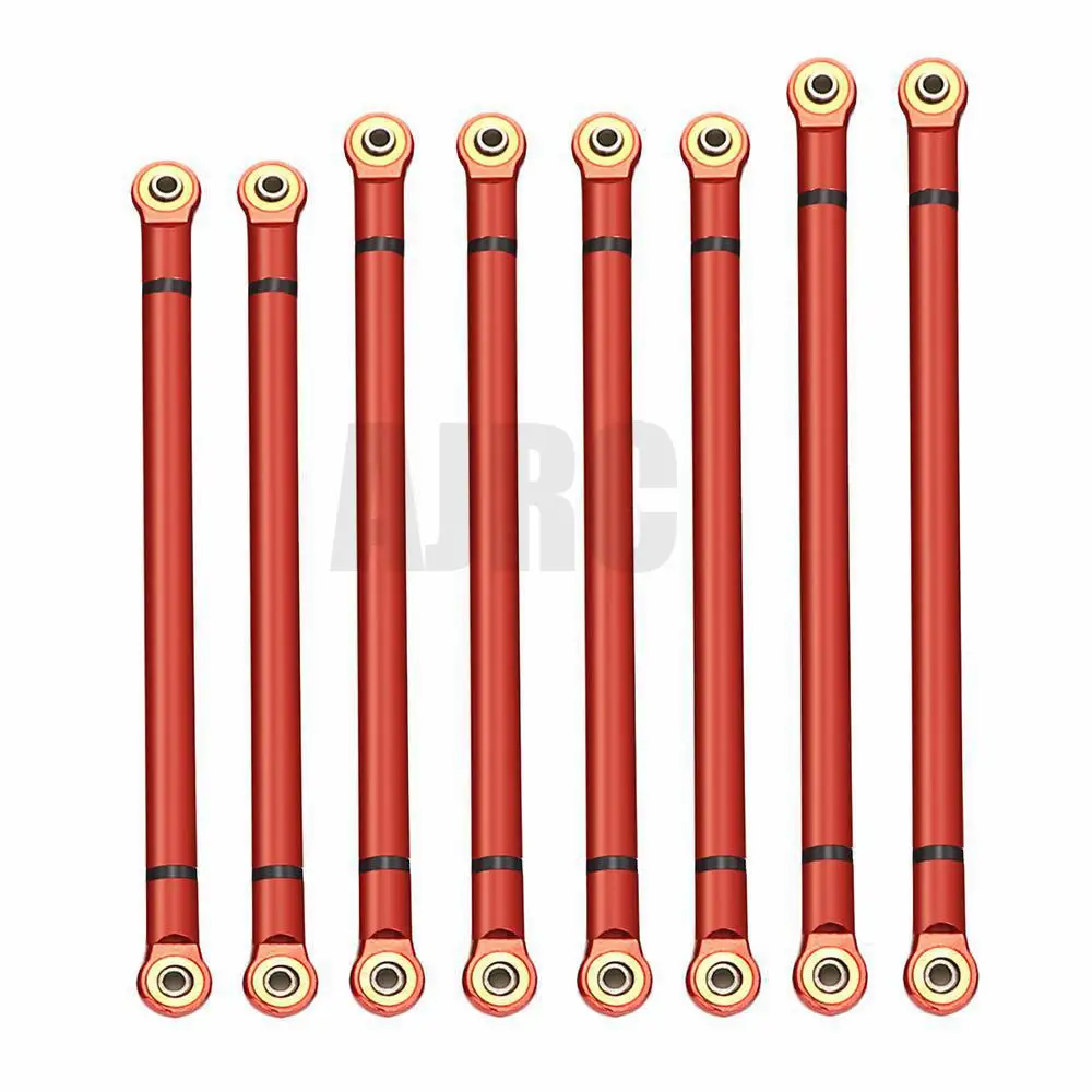 

8pcs/lot Alloy Link Rod 313MM Wheelbase Suit for Axial SCX10 1/10 RC Crawler Car Parts