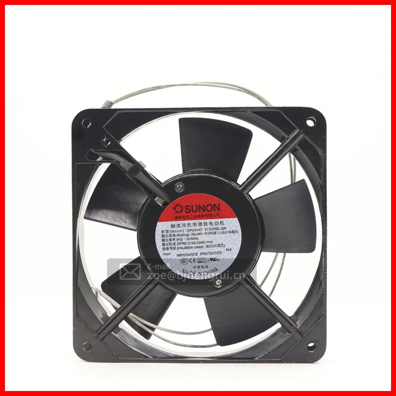 

SUNON DP201AT 2122HBT.GN 12025 120*120*25mm 220V 12CM 2150RPM/2500RPM 66CFM/80CFM 44dBA/48dBA Axial Flow Cooling Fan