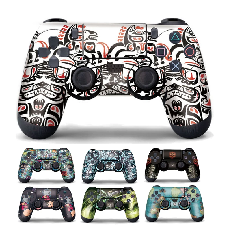 1 шт. DualShock PS4 стикер кожи для sony Playstation 4 игровой контроллер Защитная крышка наклейка виниловая противоскользящая джойстик Декор