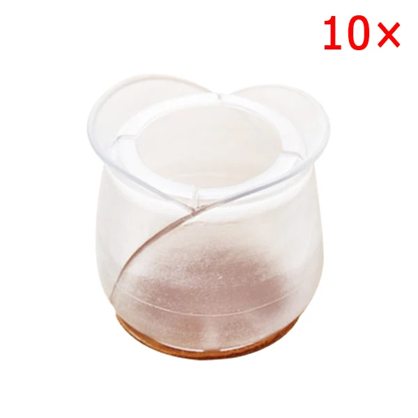 style 10 10pcs Silicone Rectangle Square Round Chair Leg Caps Feet Pads Furniture Table Covers Wood Floor Protectors can CSV - Цвет: style 10