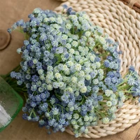 135 headslot pu baby sbreath artificial flower bouquet for home wedding decoration plastic fake flowers party festival supplies