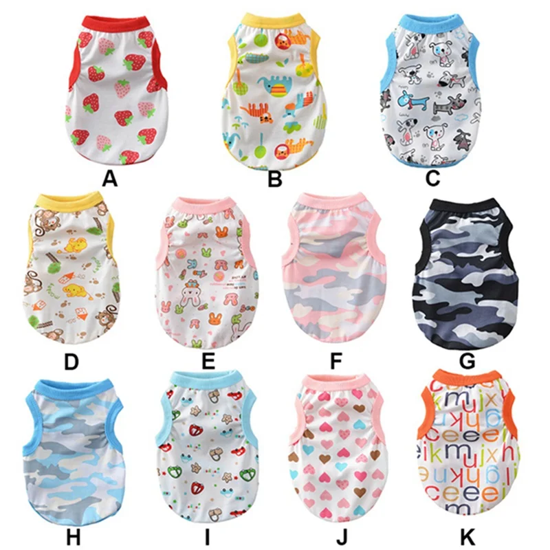 Футболка для маленьких больших собак чихуахуа Пляжная мягкая одежда щенков