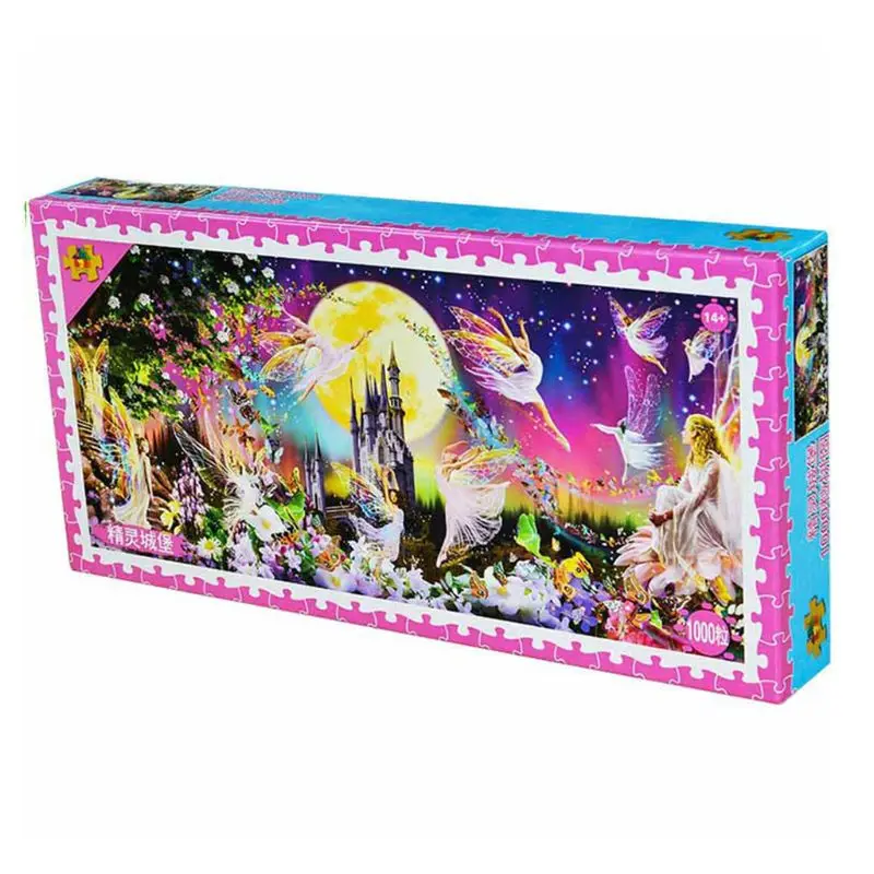 

1000 Pcs/Pack Thicken Puzzle Landscape Assemble Jigsaw Intellective Educational Toys Home Decoration