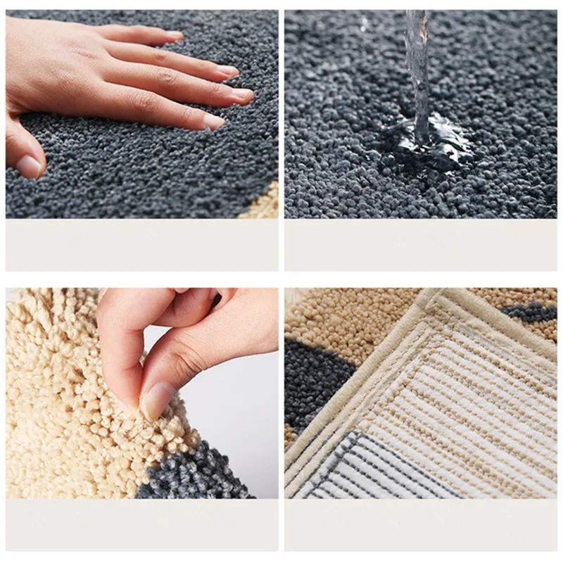 Коврик для ванной с изображением кошки разных цветов классический узор супер