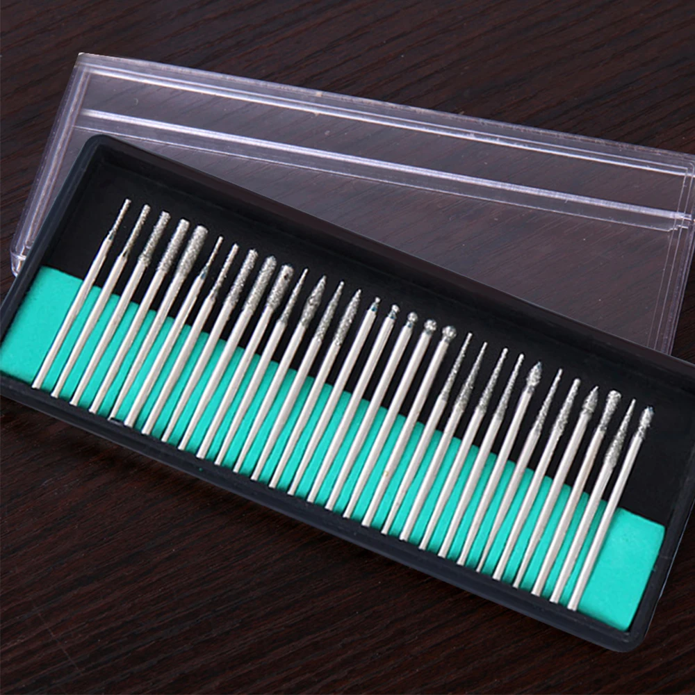 30000RPM Electric Nail Pedicure Machine 30Pcs Drill Bits Kit Apparatus for Manicure Milling Cutters Set Gel Remover Tools | Красота и