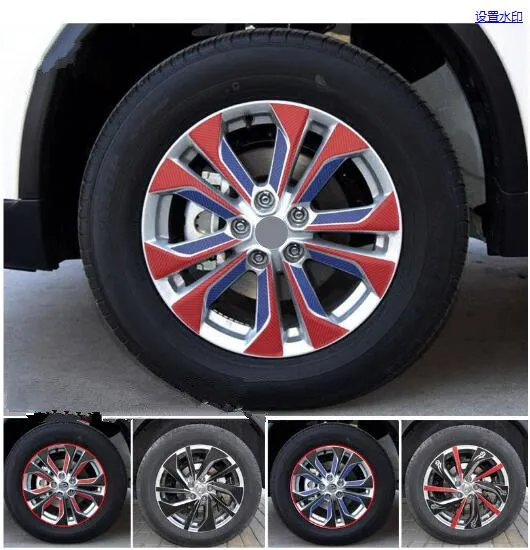 Пламени углеродного волокна 17 дюймов колеса/обода Стикеры для Nissan X Trail 2014 Z2CA693|rim