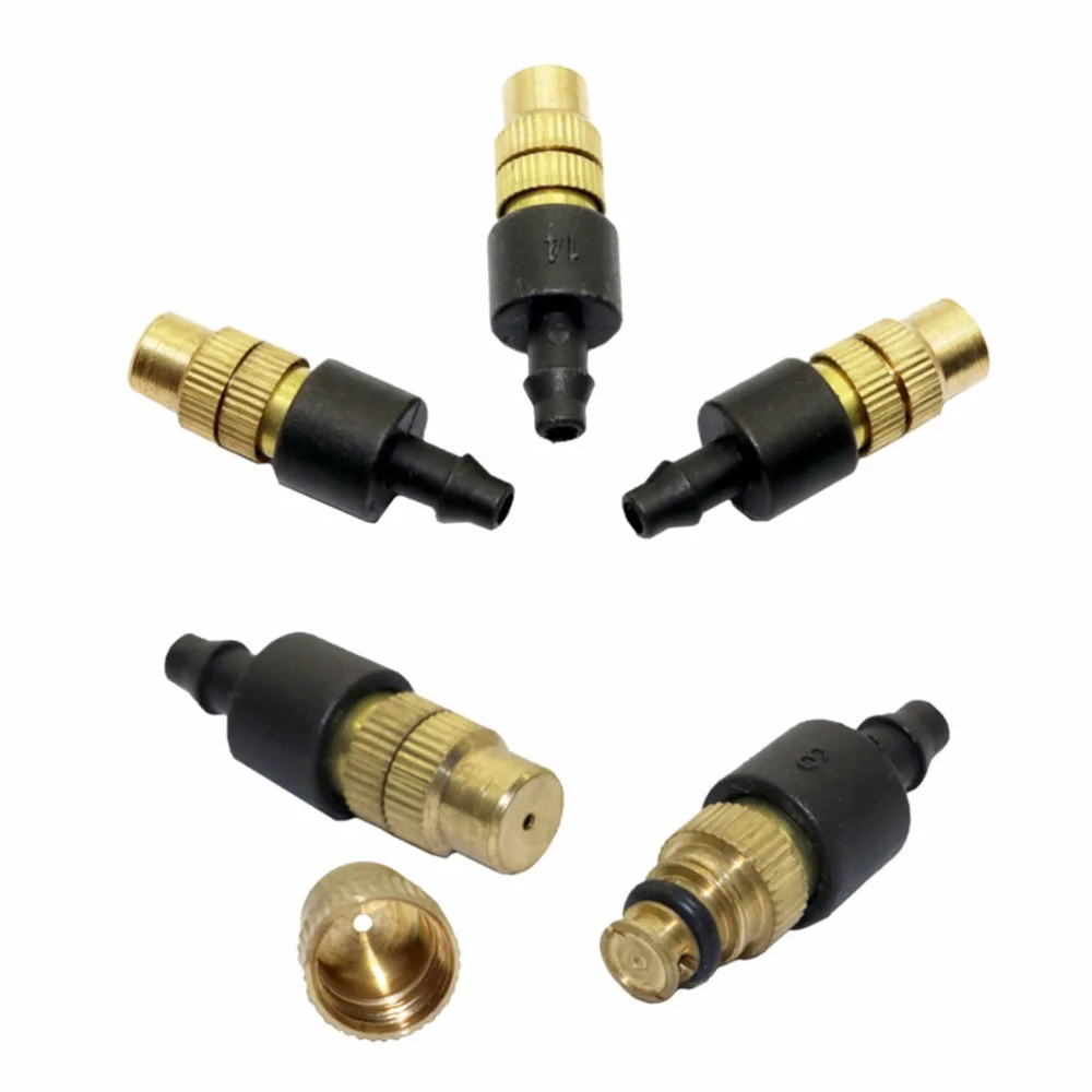 

12 Set New Copper Adjustable Spray Nozzle Spray Atomization Copper Capillary Effect Take 47 Factory Adjustable Irrigation Drippe